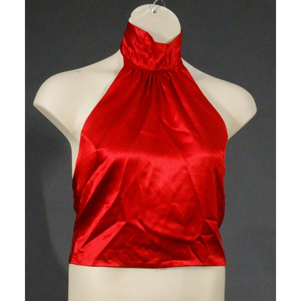 Chetta B Red Silk Top